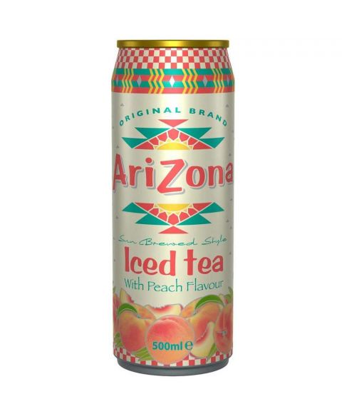 AriZona Iced Tea Peach in einer 0,5l Dose. 