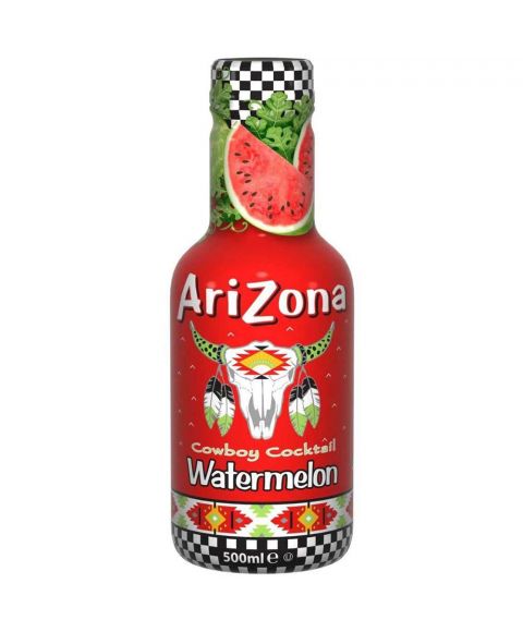 AriZona Cowboy Cocktail Watermelon Eistee in einer 0,5l PET Flasche. 