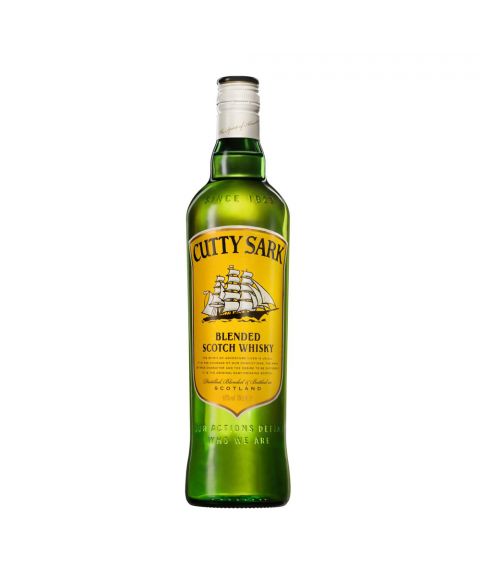 Cutty Sark Blended Scotch Whisky in 700ml Flasche mit Segelboot Logo
