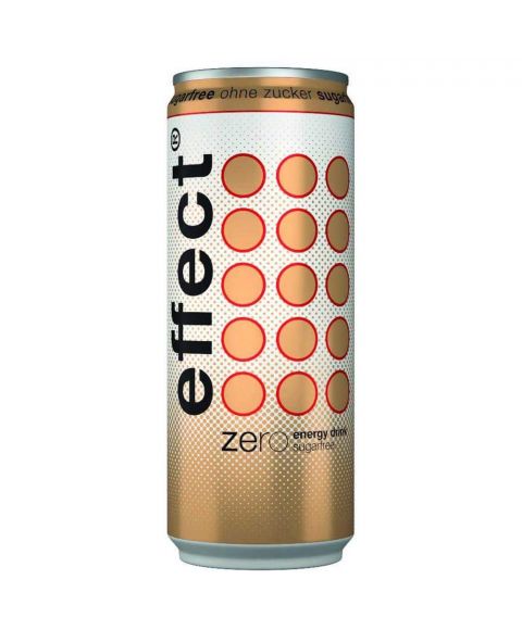 effect® energy zero voller geschmack ohne Zucker in der handlichen 0,33l Dose.