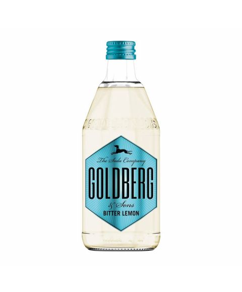 Goldberg Bitter Lemon in 0,5l Glasflasche.