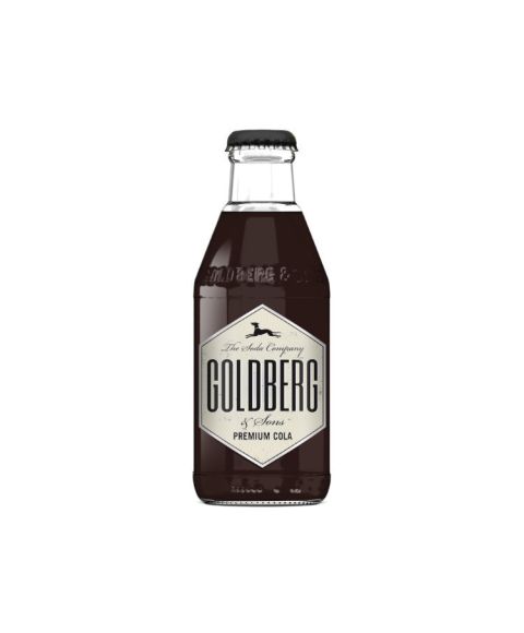 Goldberg Premium Cola in 200 ml Glasflasche mit beige-schwarzen Etikett