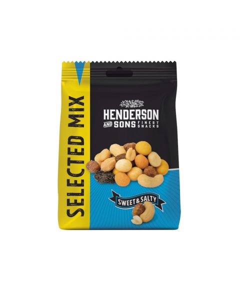Henderson & Sons Sweet and Salty Selected Mix in der 125g Verpackung. Vorderseite