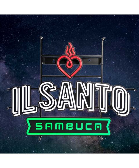 Il Santo Sambuca Neon Sign Leuchtreklame für Bar Gastronomie und Zuhause