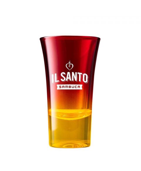 Il Santo Shot Glas mit Farbverlauf von rot nach Orange im 6er Pack.