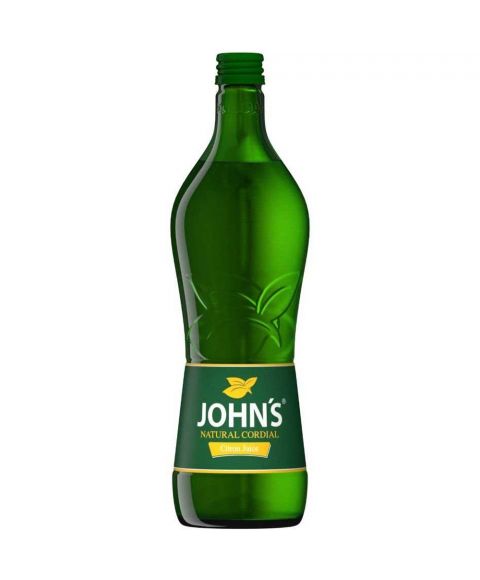 Johns Zitronensirup für Cocktail mischen in 0,7l Glasflasche