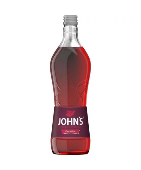 Johns Grenadinen Sirup in 0,7l Glasflasche zur Cocktail Zubereitung