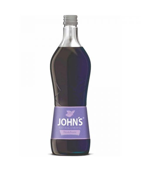 Johns Heidelbeer Sirup zur Cocktail Zubereitung in 0,7l Glasflasche