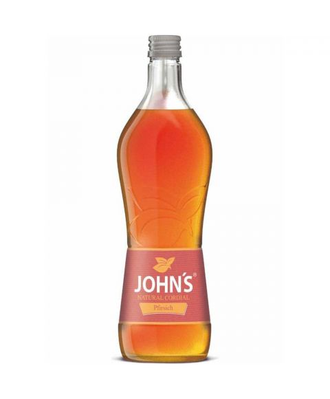Johns Pfirsich Sirup zur Cocktailzubereitung in 0,7l Glasflasche