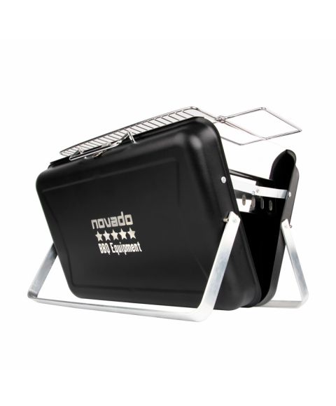 novado Premium Holzkohle Koffer-Tisch-Grill [BBQ Equipment] Produktfoto auf weißem Hintergrund.