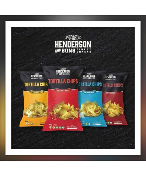 HENDERSON & SONS Tortilla Kombi Cheese Chili Salty Barbeque