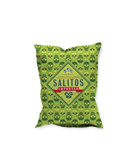 SALITOS Sitzsack grün im Totenkopfdesign
