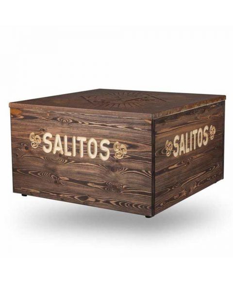 Salitos Lounge Tisch 80x80 cm im rusty Design 2 Wahl