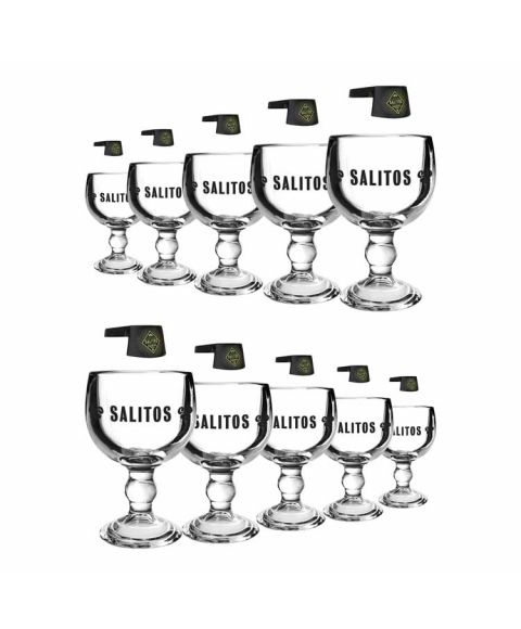 SALITOS Salrita 10er Set Vorteilspack günstig online kaufen mit 10 Gläsern und 10 Clips