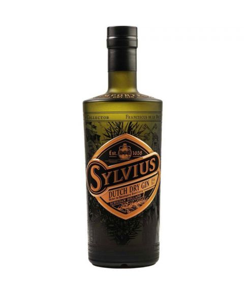 Sylvius hochwertiger Black Gin in auffälliger 0,7l Flasche