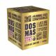 DOS MAS Mex Shot das leckere mit Tequila verfeinerte Zimtlikör im praktischen 9x0,02l Partypack seitliche Ansicht