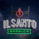 Il Santo Sambuca Neon Sign Leuchtreklame für Bar Gastronomie und Zuhause