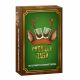 Promille-Jagd Trink-Karten-Spiel Sauf-Spiel Party-Spiel braune Verpackung mit goldenen und grünen Akzenten. 
