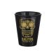SALITOS Tequila 6 Shot Gläser in schwarz mit Totenkopf Skull Motiv und Spruch auf Rückseite 20ml Füllvolumen