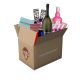Partybox für Frauen mit riesiger 1,5L Sekt Flasche, Dos Mas Pink Likör, Shotbechern, Pegeltester und Trinkspielen zum unschlagbaren Preis