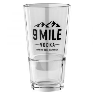 9 MILE Vodka Longdrink Glas stabelbar mit 300ml Füllvolumen
