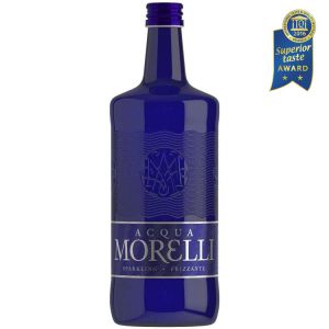 Acqua Morelli Sparkling, Mineralwasser mit Kohlensäure in der 0,75l Glasflasche.