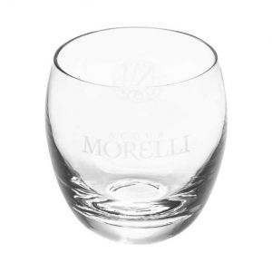 Acqua Morelli Glas mit Monogramm und Logo in transparent 