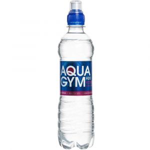 AquaGym koffeinhaltiges, stilles Wasser in einer 0,5l PET Flasche mit Sportscap Verschluss.
