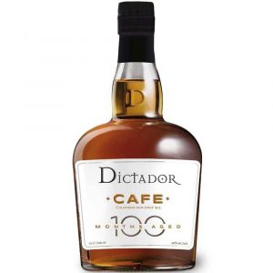 Dictador Colombian Cafe Rum 100 Monate gereift in einer 0,7l Glasflasche.