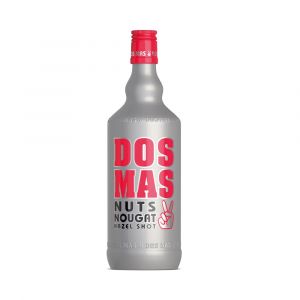 DOS MAS Hazel Shot in einer silbernen 0,7l Flasche die hervor sticht durch pinke Highlights.