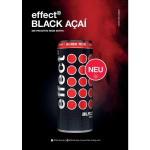 effect energy drink Poster von neue Sorte Black Acai mit Halal Auszeichnung