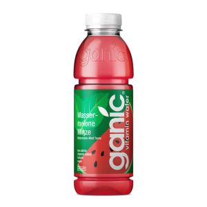 ganic vitamin water neue Sorte Wassermelone Minze in 500ml PET Flasche