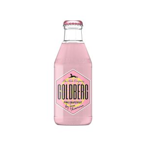 Goldberg Pink Grapefruit Limonade mit Grapefruitgeschmack zum mischen in 200ml Glasflasche.