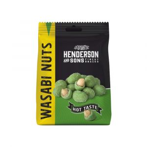 Henderson & Sons scharfe Erdnüsse in Wasabi Ummantelung in 125g Tüte