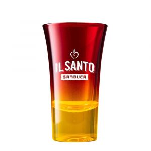Il Santo Shot Glas mit Farbverlauf von rot nach Orange im 6er Pack.