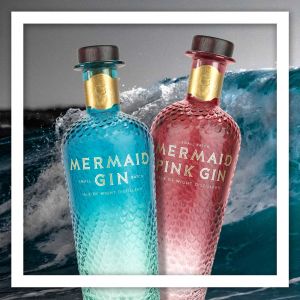 Mermaid Gin im Doppelpack. Pink Mermaid Gin und Classic Mermaid Gin 700ml online kaufen