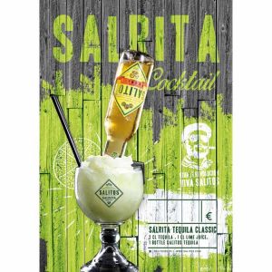 Salitos Salrita Poster DIN A4. Cocktail mit SALITOS verfeinert.