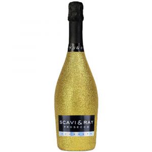 SCAVI & RAY Prosecco Glitzerflasche Gold 0,7l 