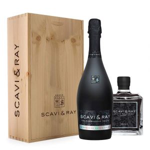 Scavi & Ray Geschenkset mit Prosecco und Balsamico in hochwertiger Holzbox