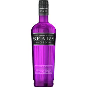 Sears Premium Gin 700ml mit 37,5% Alkohol in lila Boston Flasche