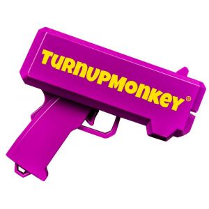 TurnUp Monkey Money Gun lila Partyartikel